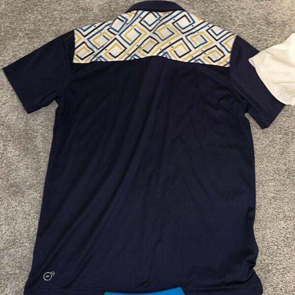 Amazing lot of 4 colorful Bryson Deschambeau Puma Rickie Fowler Golf Shirt-M - Picture 10 of 12